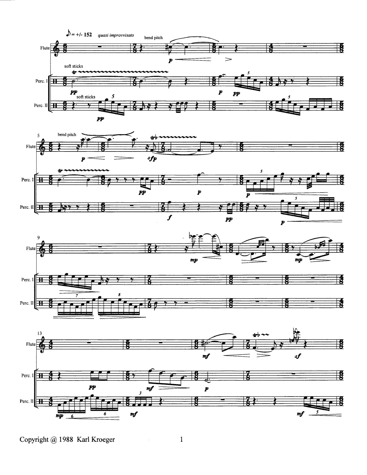 Parataxis for Flute and Percussion