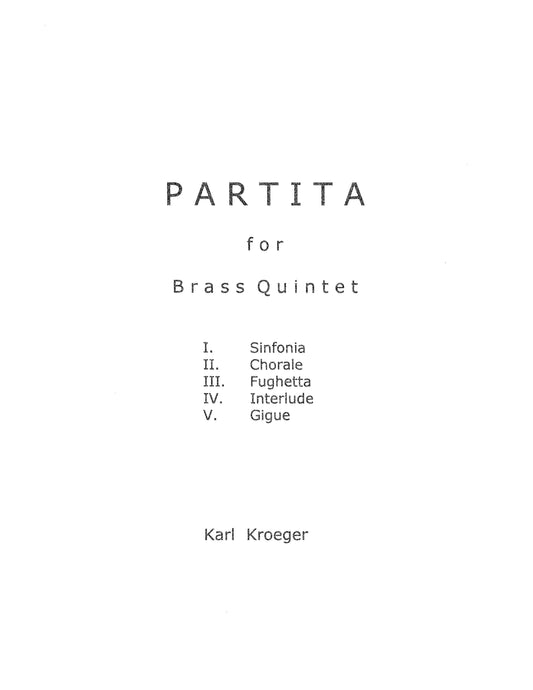 Partita for Brass Quintet