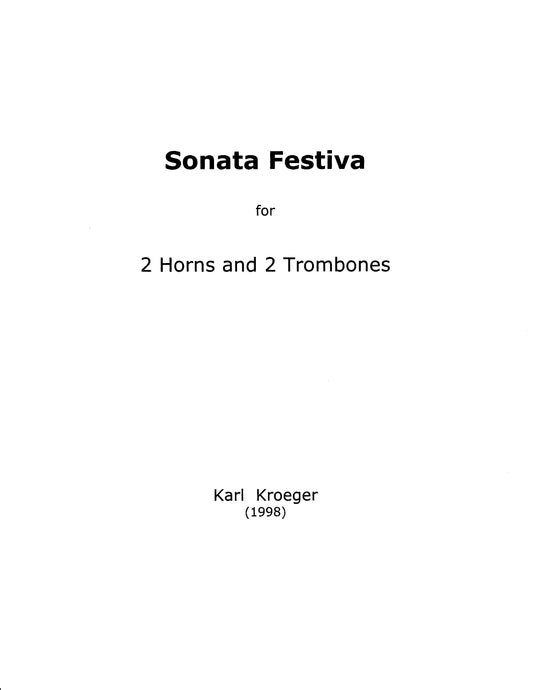 Sonata Festiva for 2 Horns and 2 Trombones