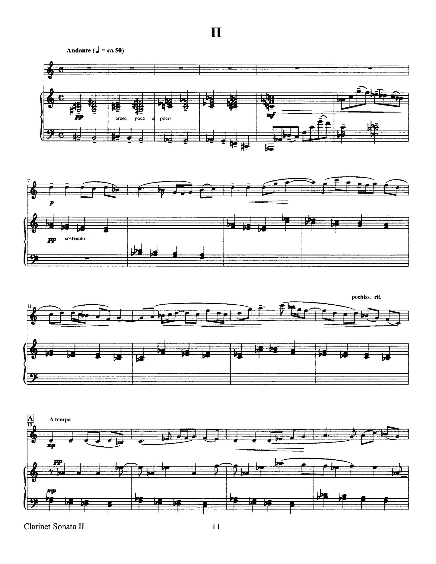 Sonata for Clarinet and Piano