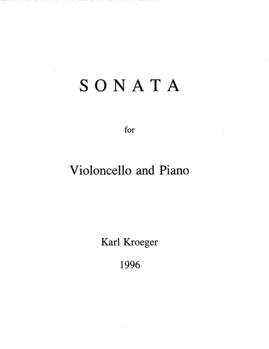 Sonata for Violoncello and Piano