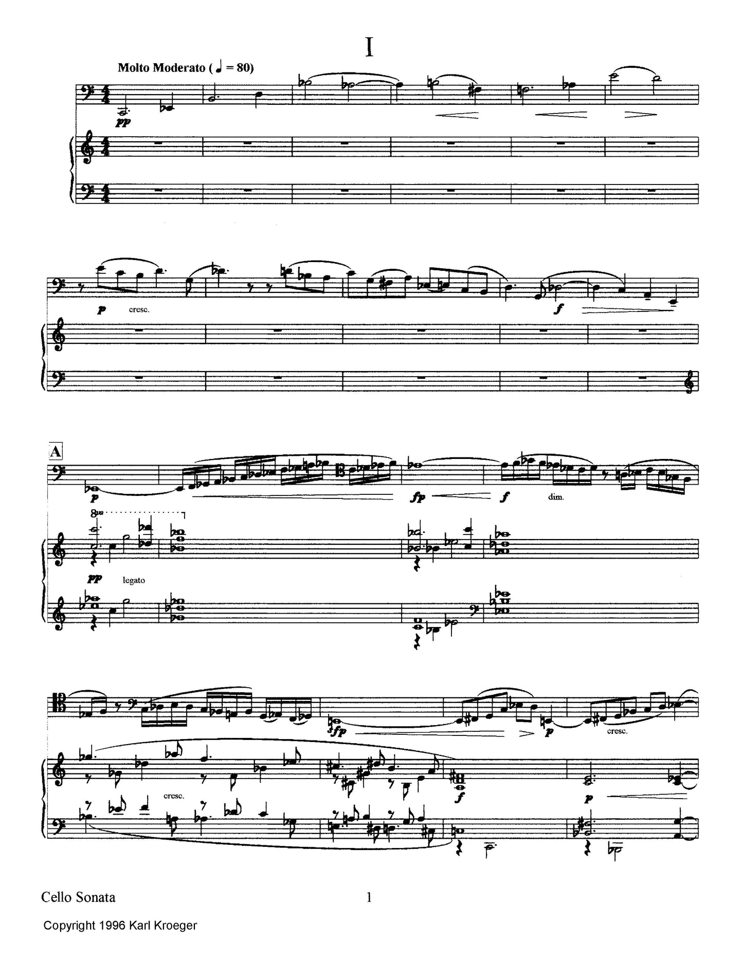 Sonata for Violoncello and Piano