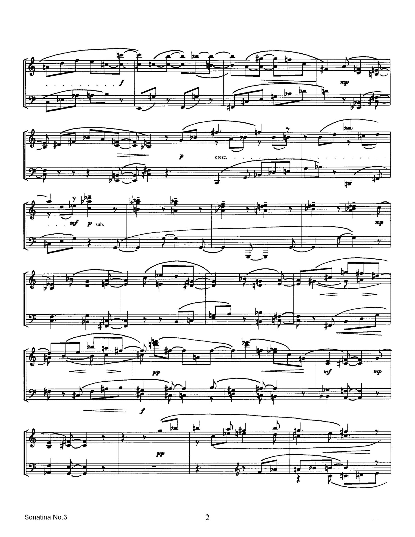 Sonatina No.3 for Piano