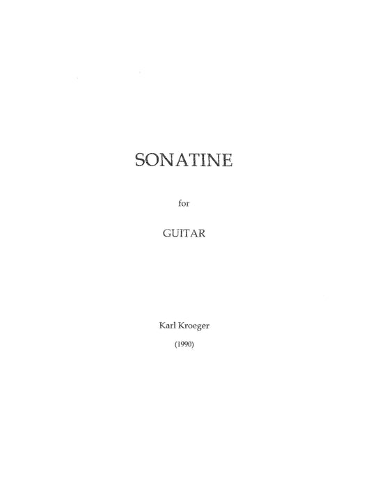 Sonatine for Guitar