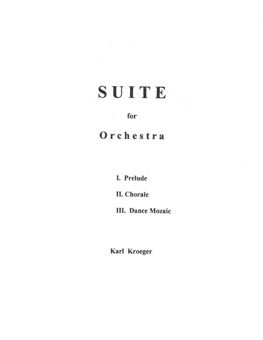 Suite for Orchestra