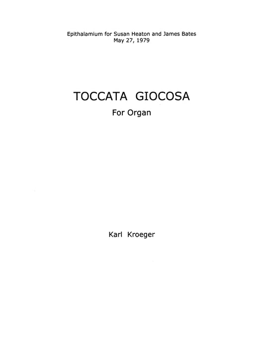 Toccata Giocosa for Organ