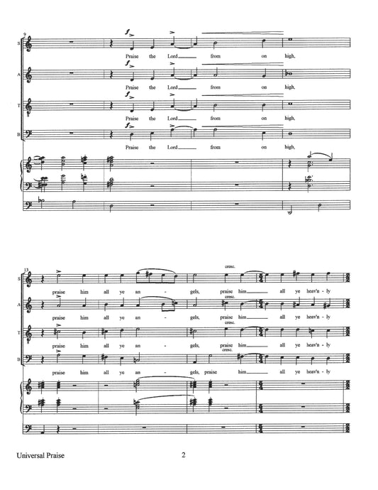 Universal Praise (SATB & Organ)