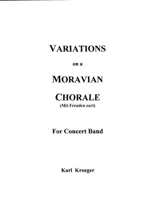 Variations on a Moravian Chorale (for concert band)