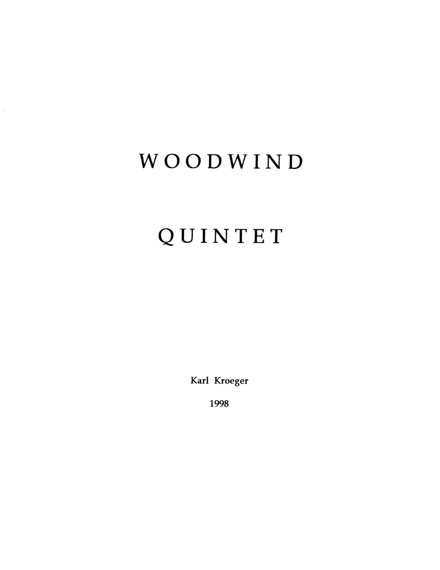 Woodwind Quintet No.1