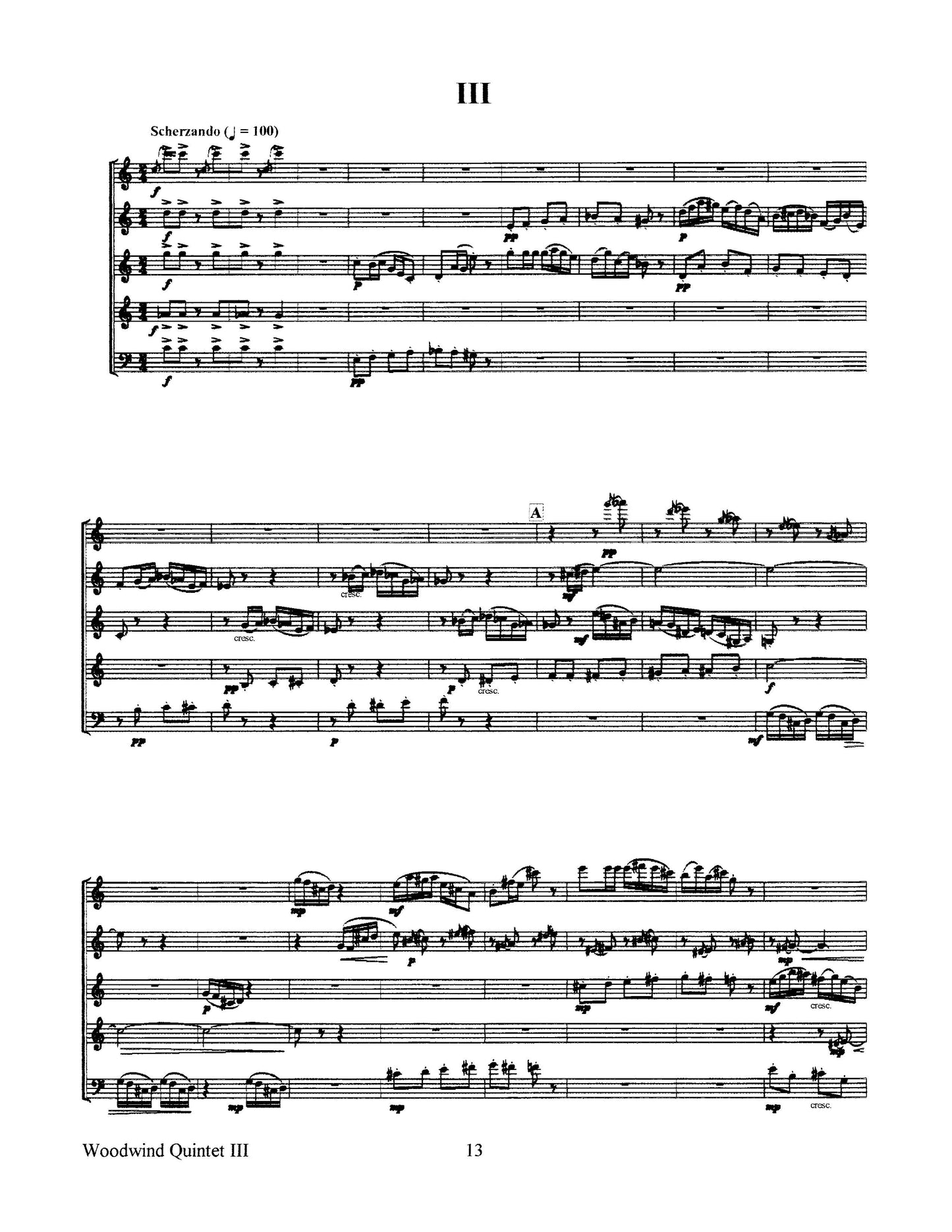 Woodwind Quintet No.1