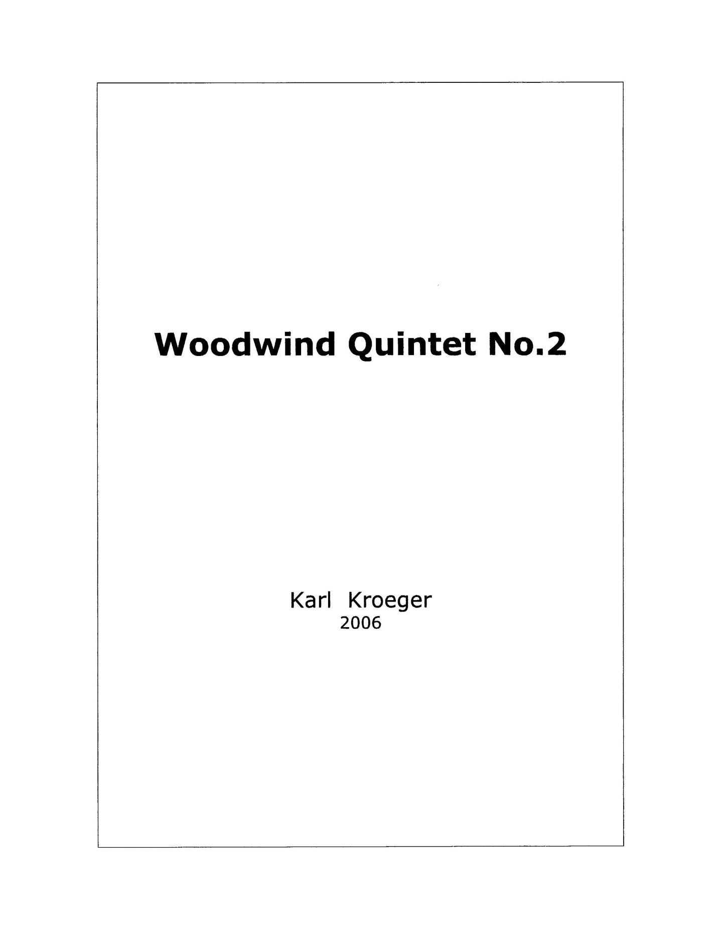 Woodwind Quintet No.2