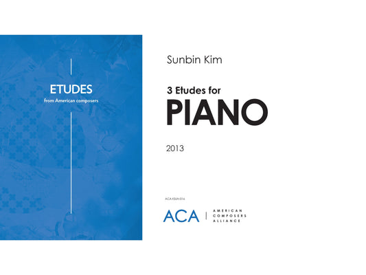 THREE ETUDES FOR PIANO