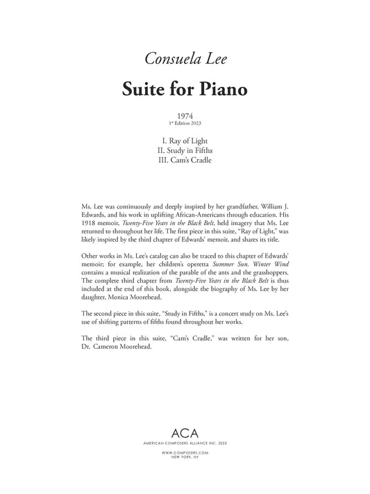 Suite for Piano