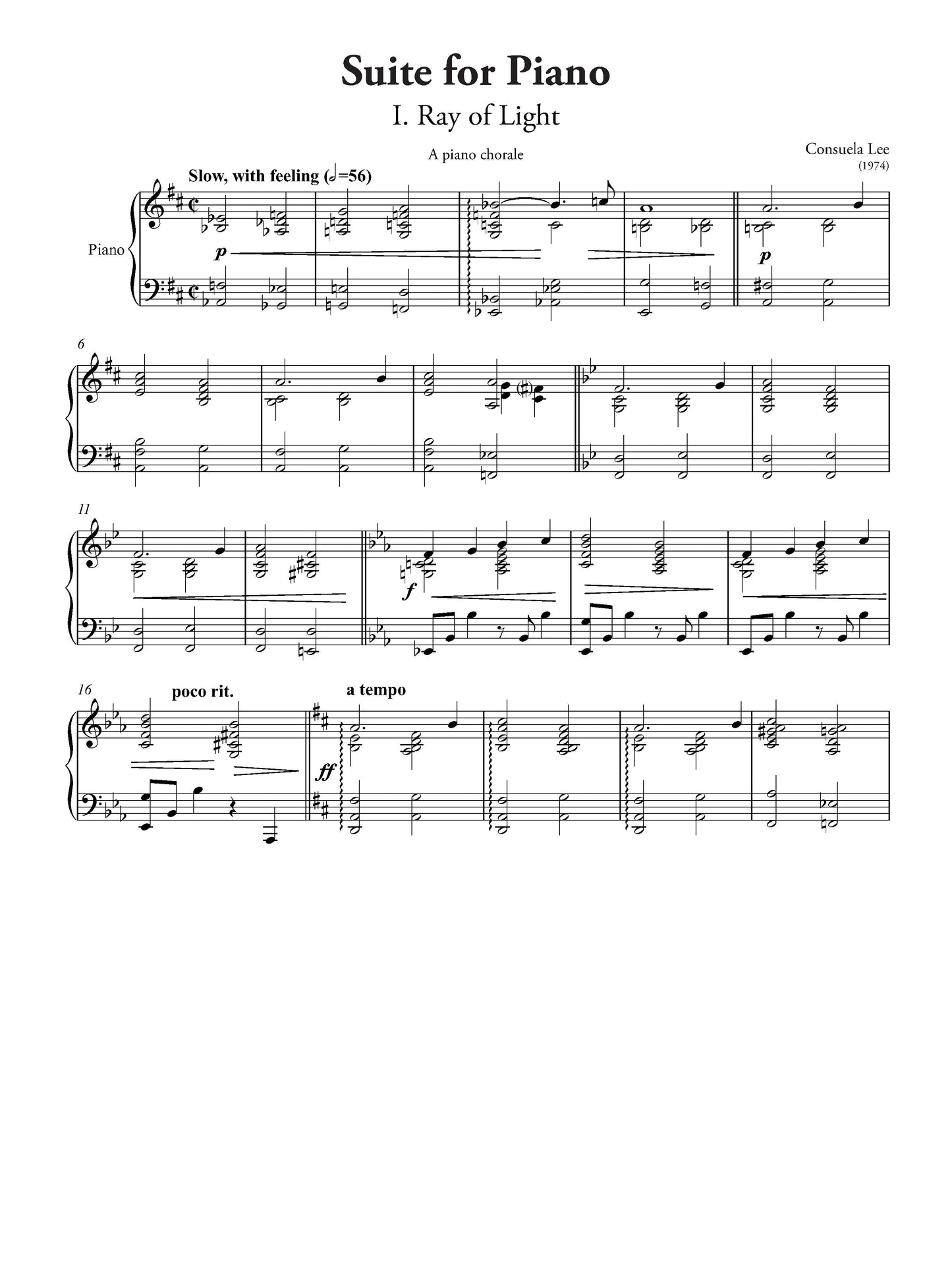 Suite for Piano