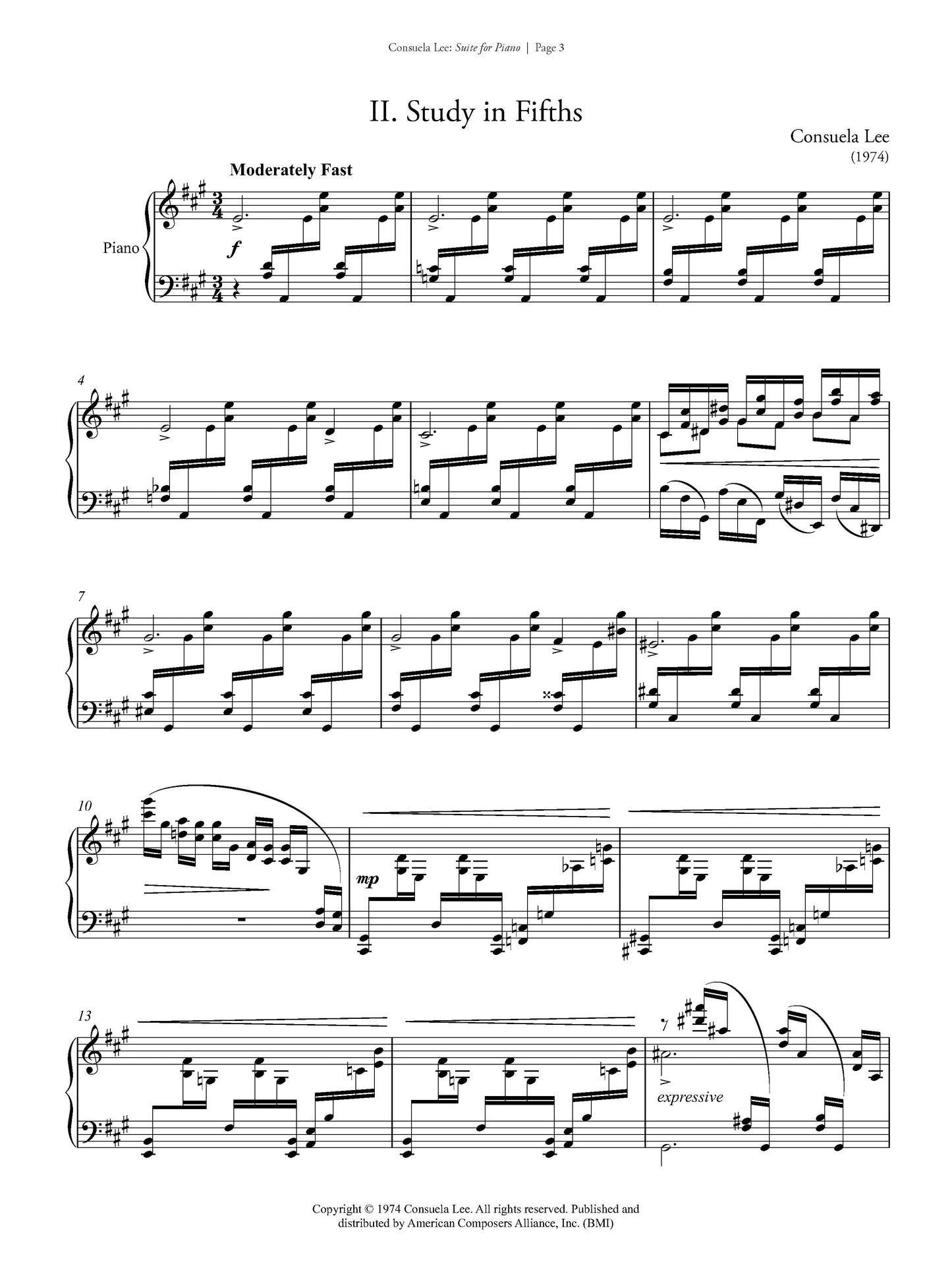 Suite for Piano