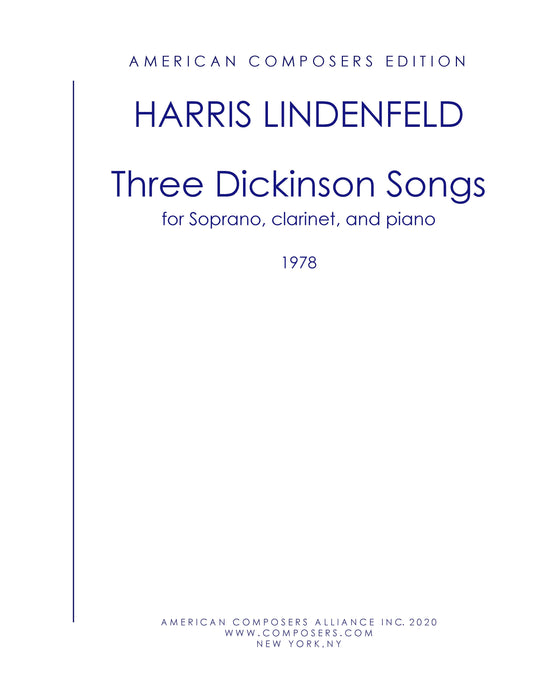 THREE DICKINSON SONGS