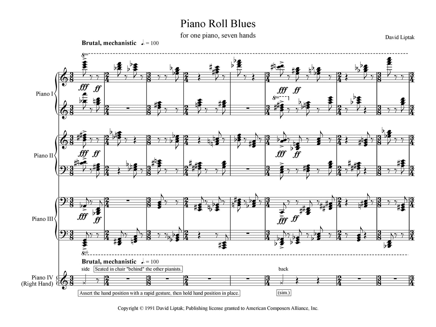 PIANO ROLL BLUES