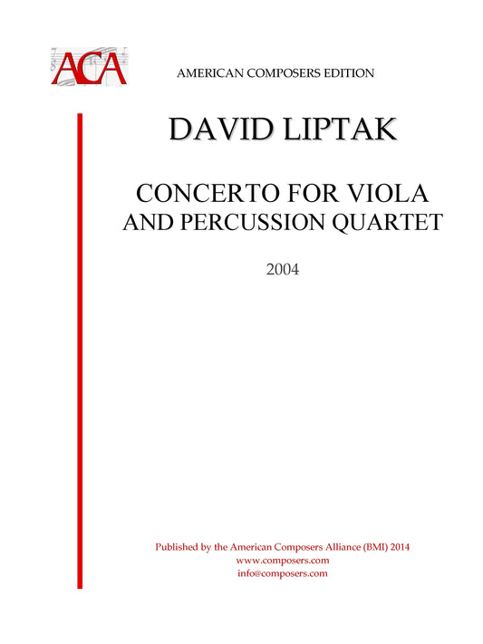 CONCERTO FOR VIOLA AND PERCUSSION