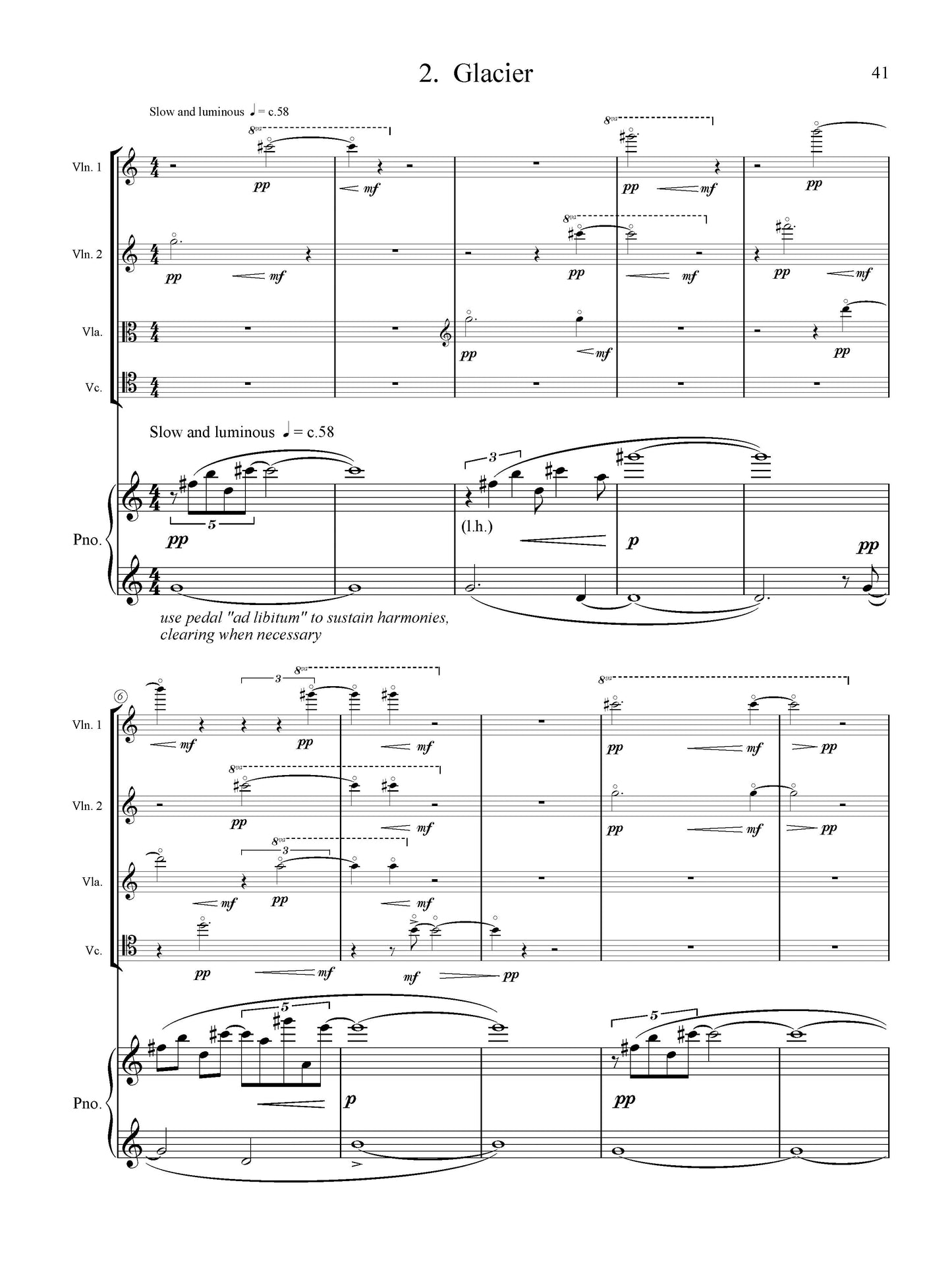 QUINTET FOR PIANO AND STRING QUARTET