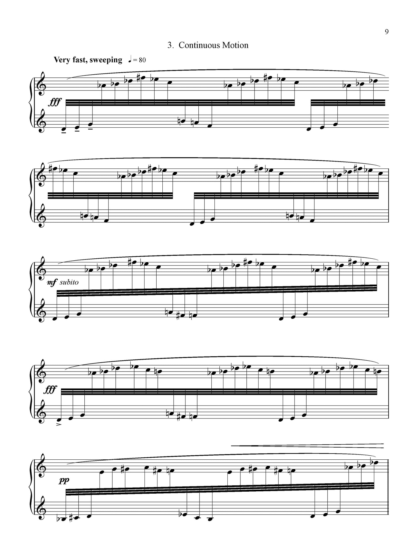 THREE STUDIES (for solo piano)