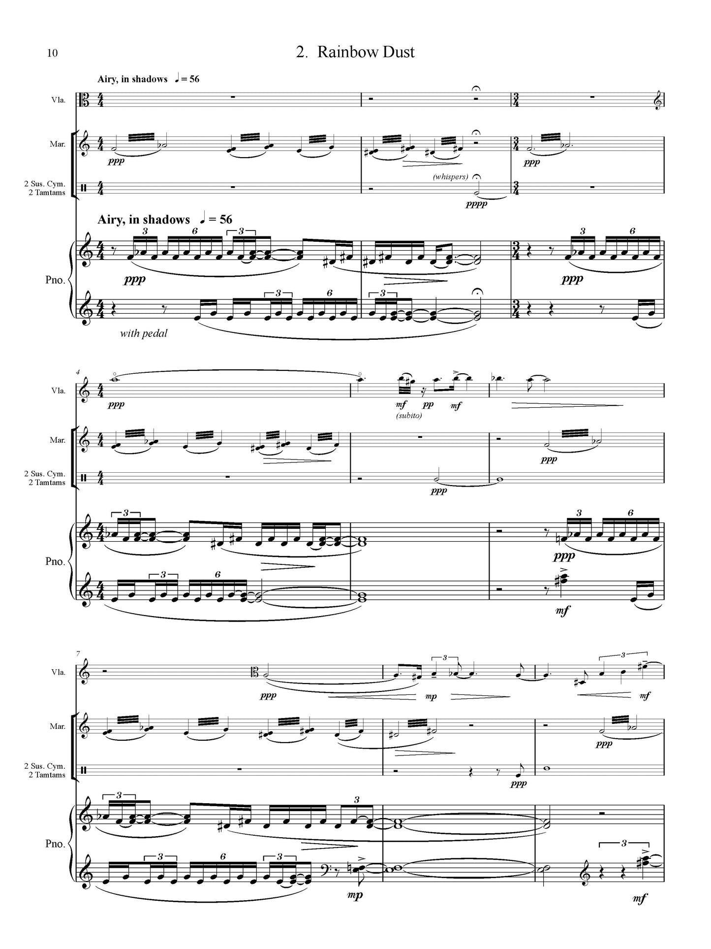 TRIO for viola, percussion, and piano