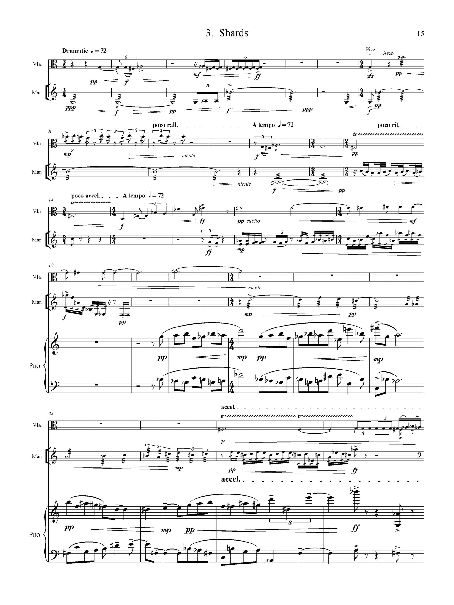 TRIO for viola, percussion, and piano