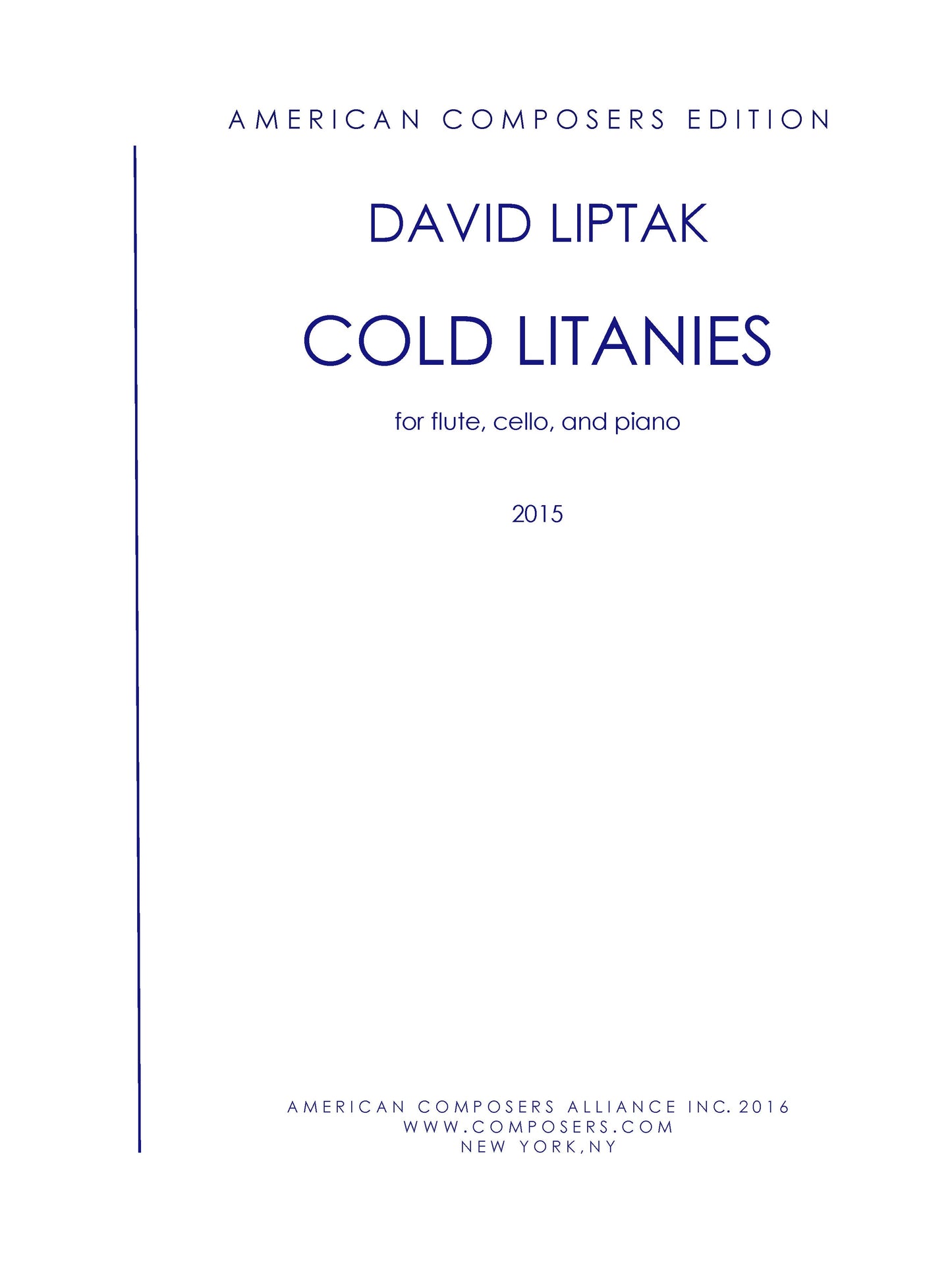 COLD LITANIES