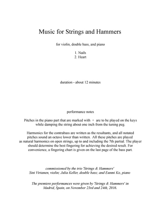 Music for Strings and Hammers