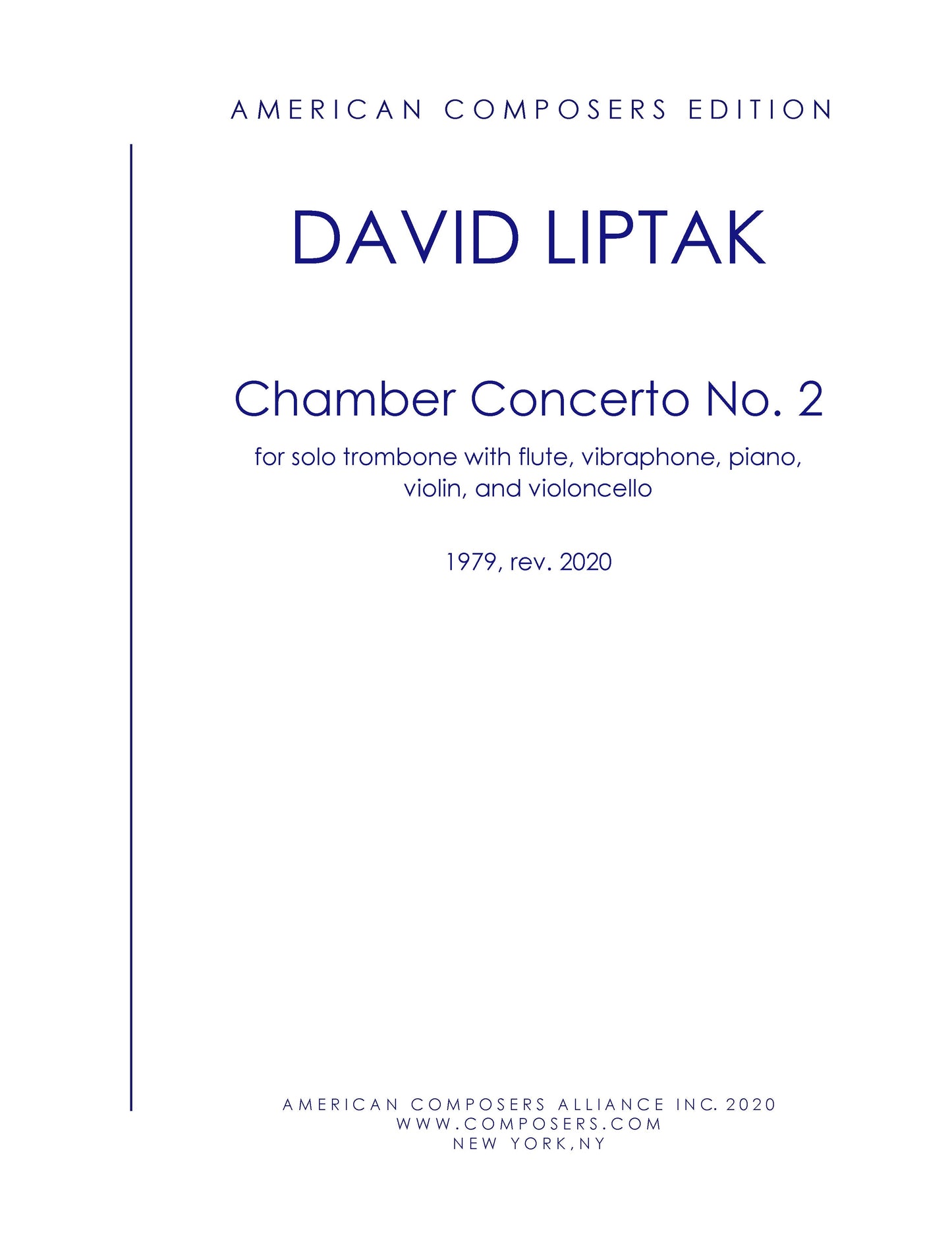 CHAMBER CONCERTO NO. 2