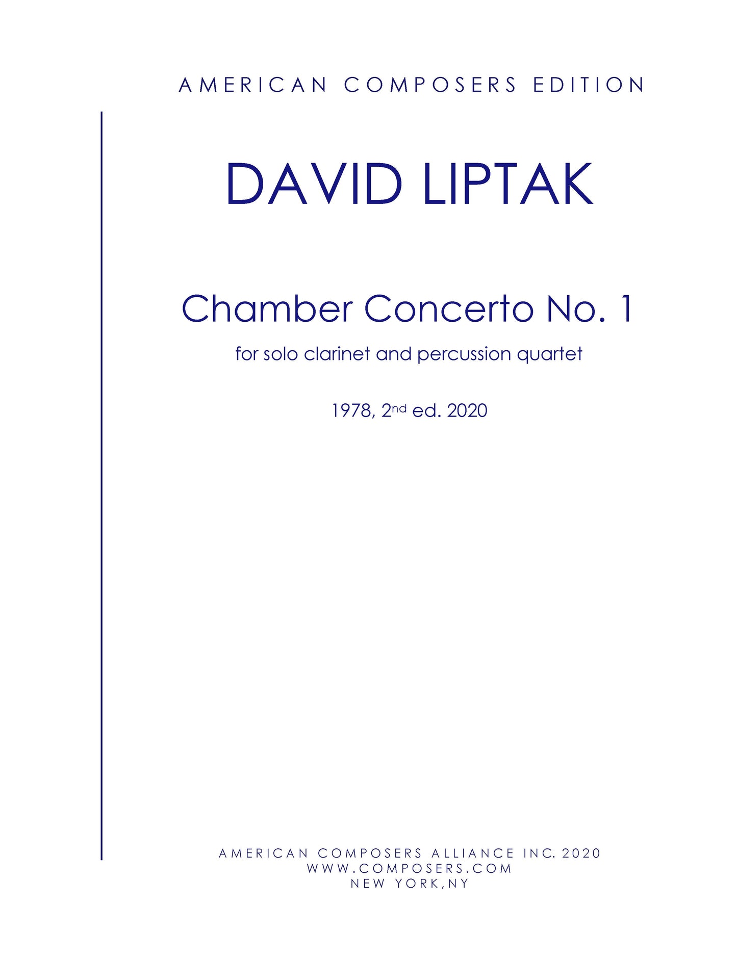 Chamber Concerto No. 1