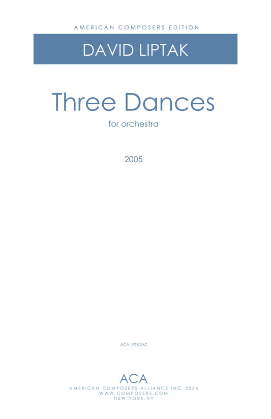 THREE DANCES