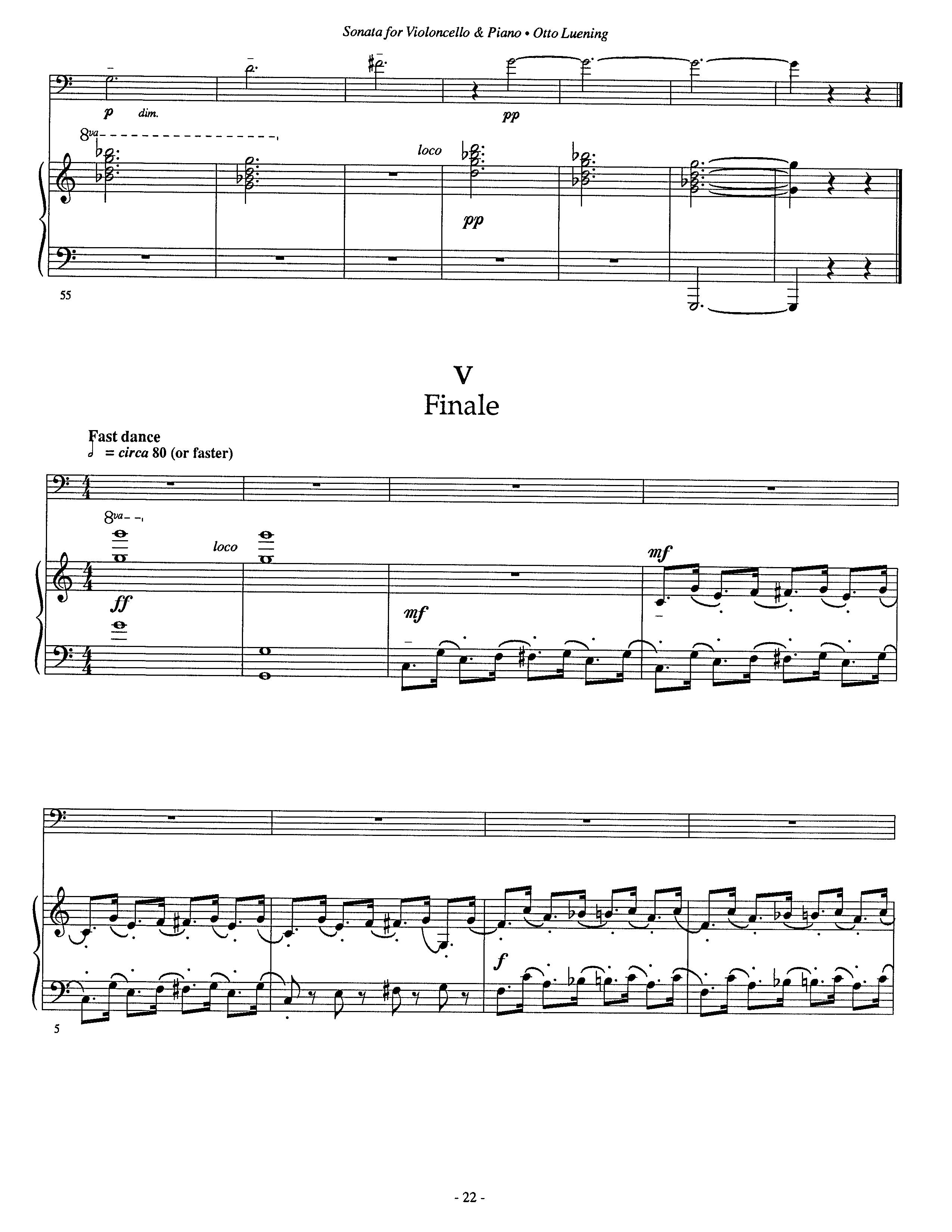 SONATA for Cello and Piano – American Composers Alliance