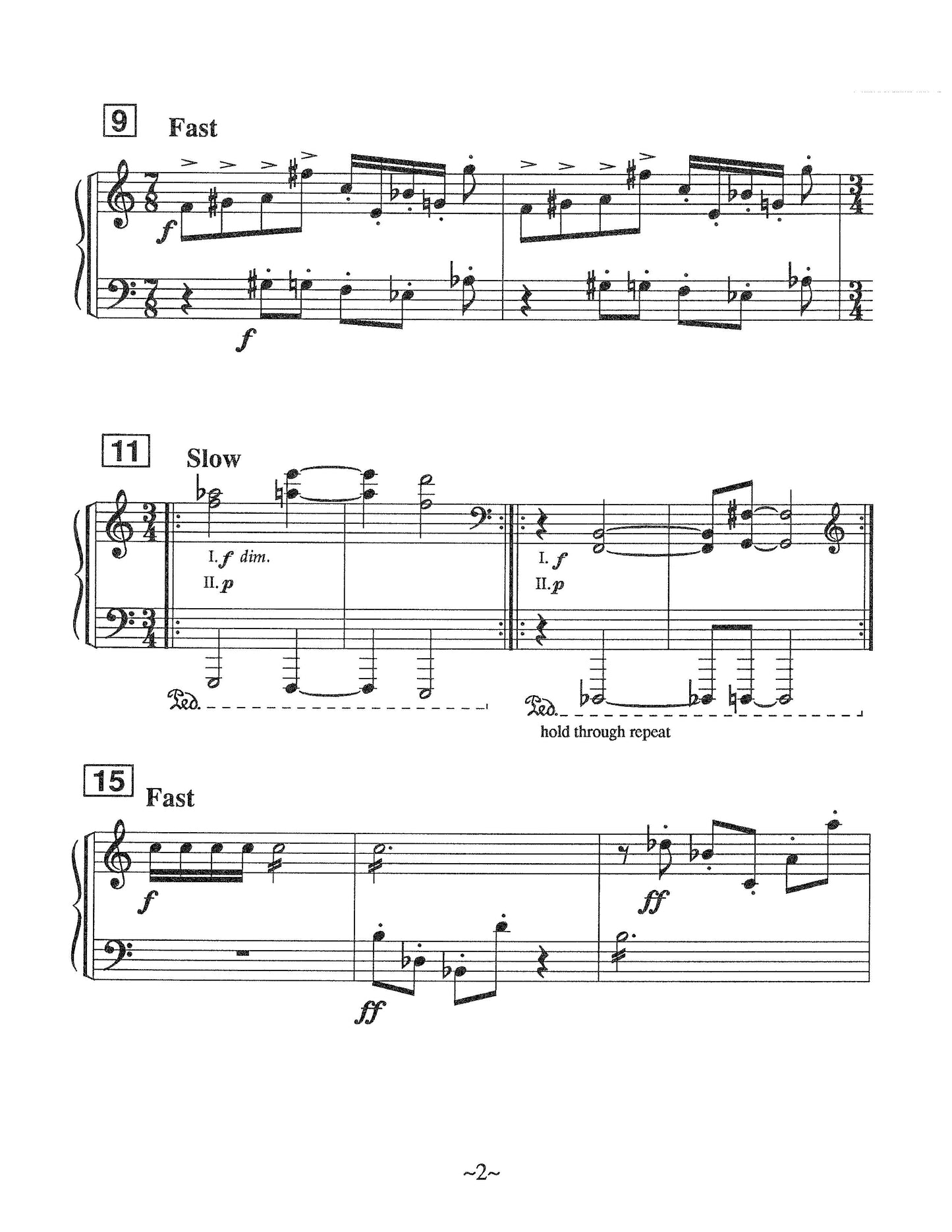 SONORITY FORMS 3 FOR PIANO 1989