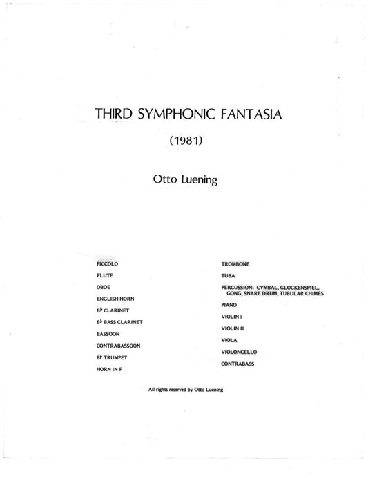 SYMPHONIC FANTASIA NO. 3