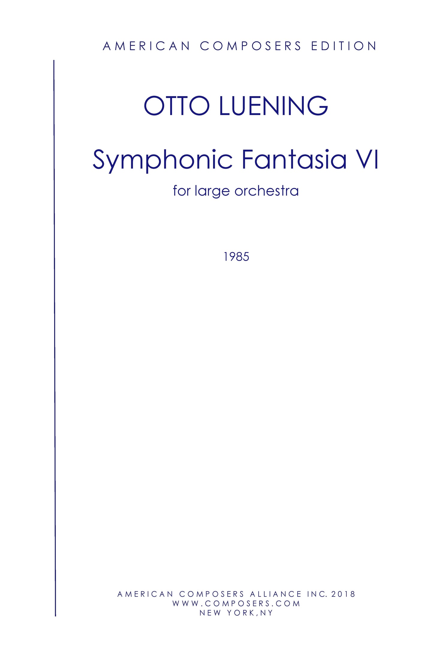 SYMPHONIC FANTASIA NO. 6