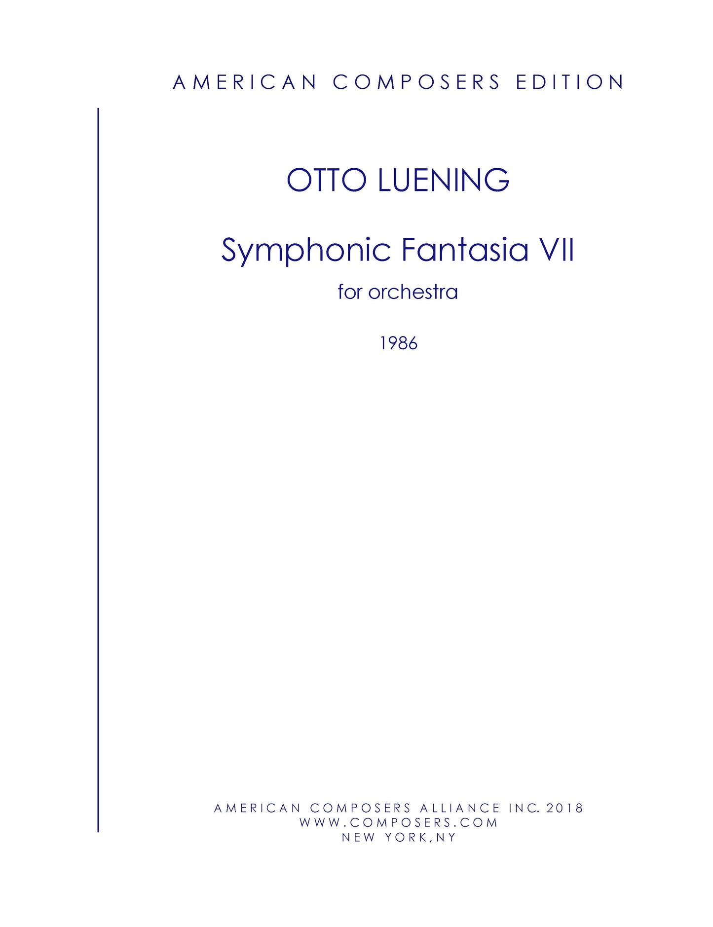 SYMPHONIC FANTASIA NO. 7