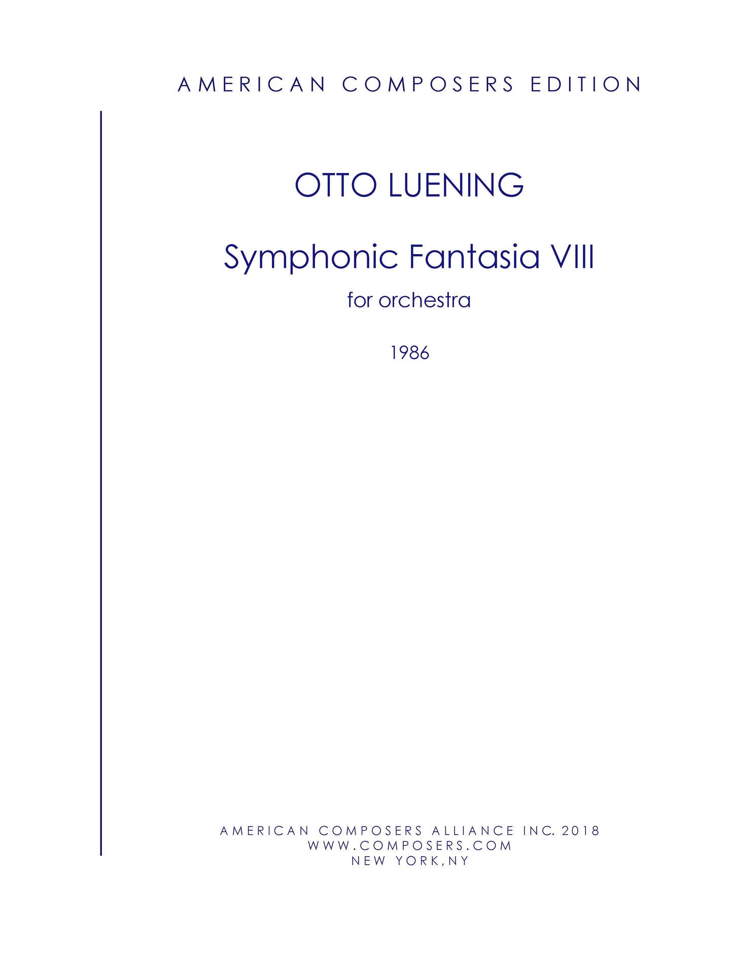 SYMPHONIC FANTASIA NO. 8