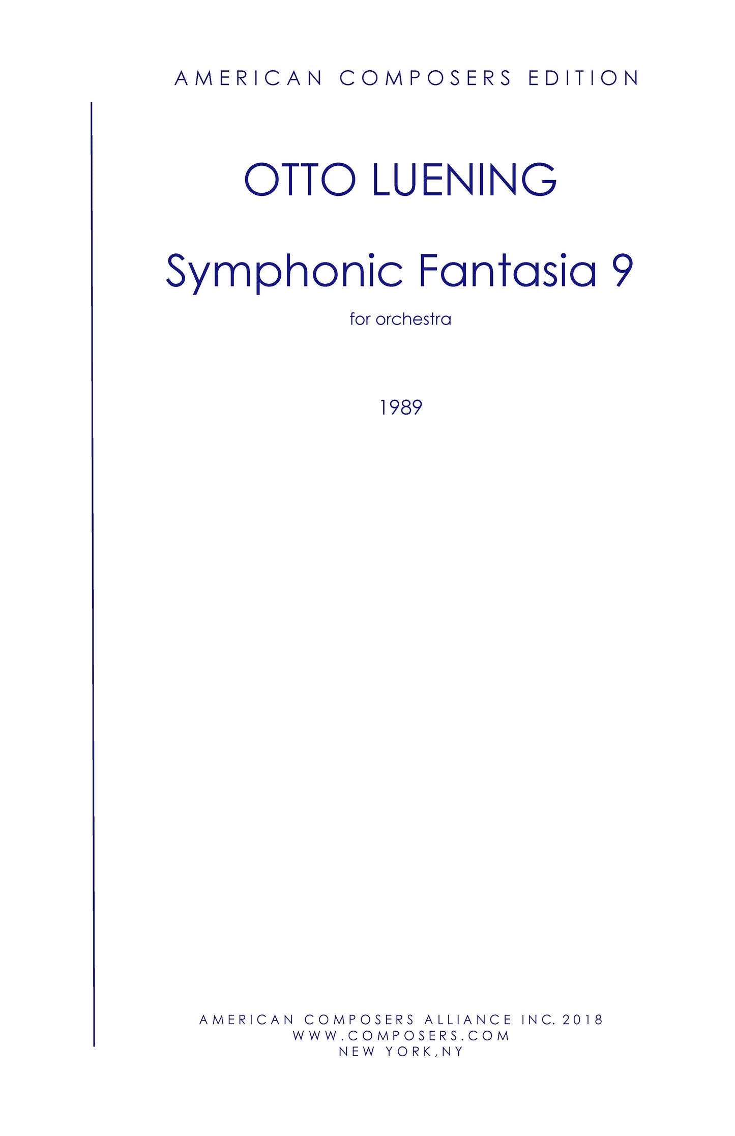 SYMPHONIC FANTASIA NO. 9