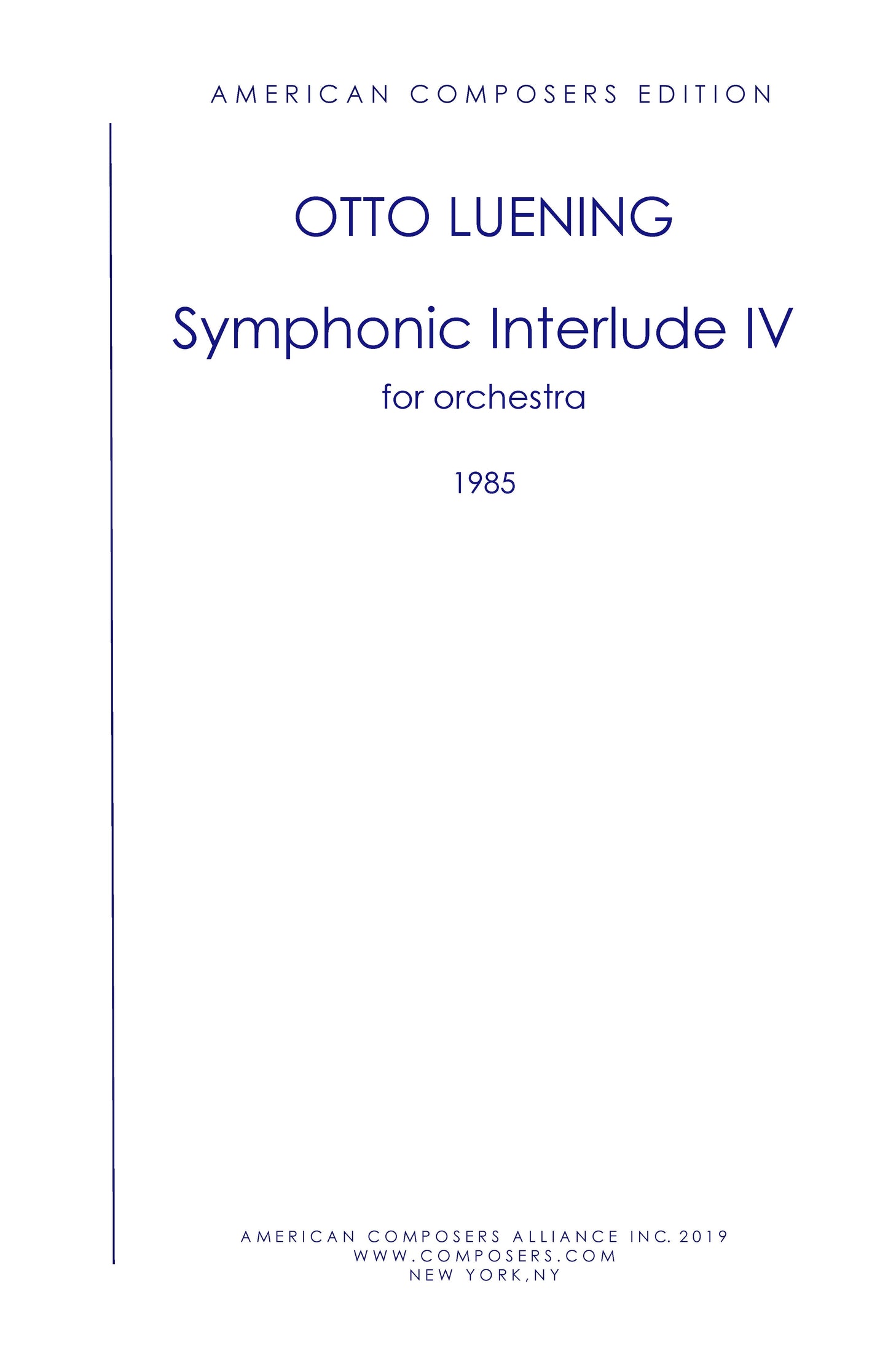 SYMPHONIC INTERLUDE 4