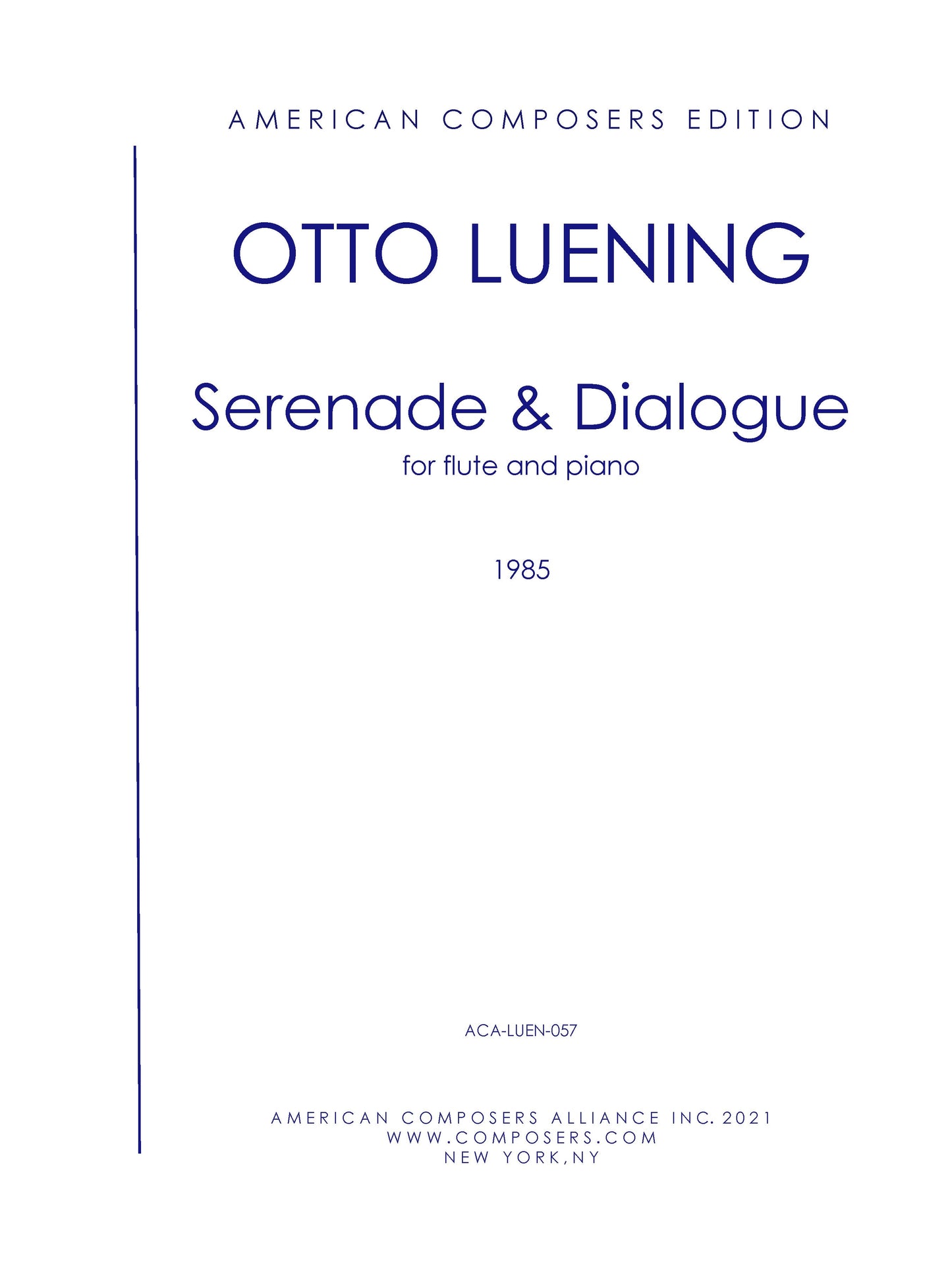 SERENADE AND DIALOGUE