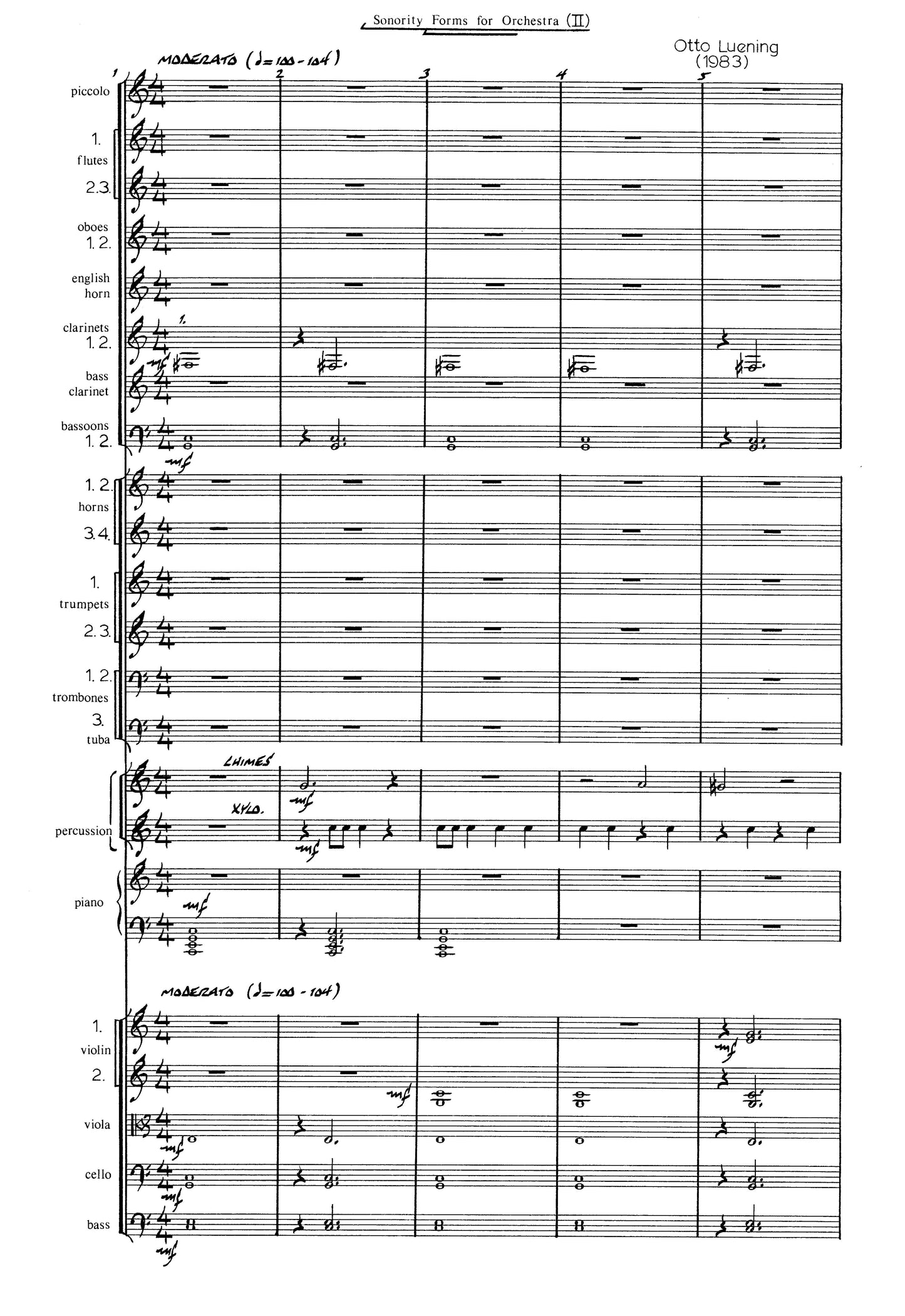 SONORITY FORMS 2 ORCH 1983