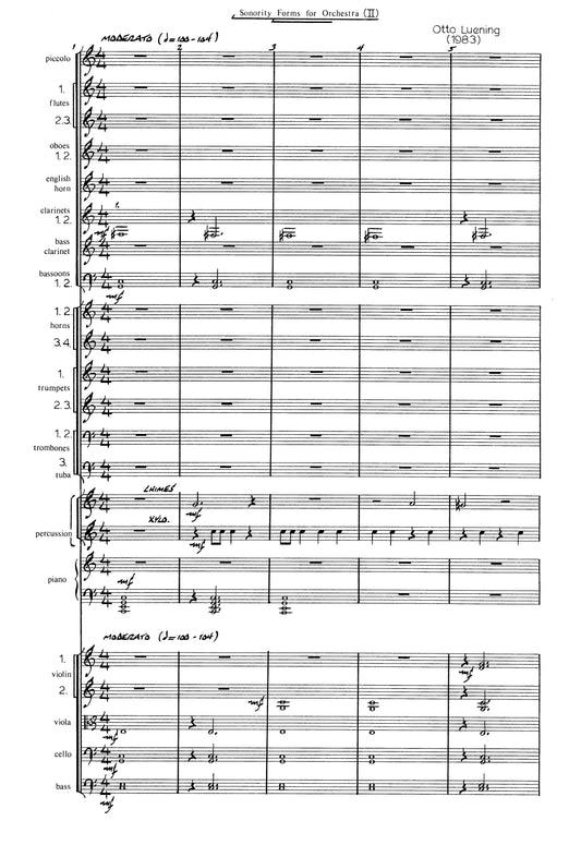 SONORITY FORMS 2 ORCH 1983