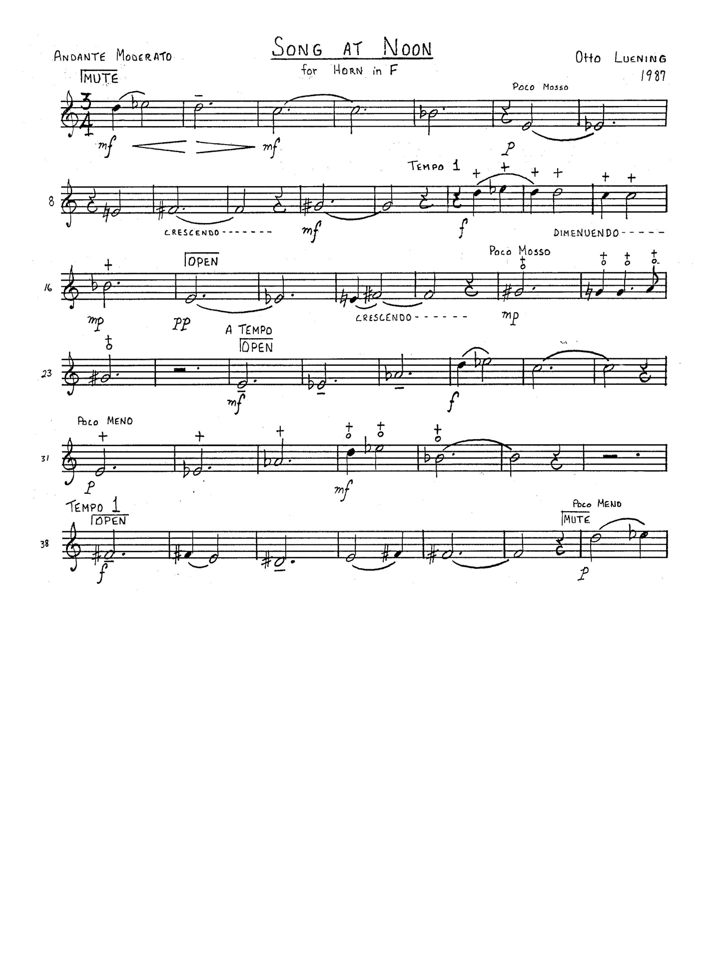 Song at Noon