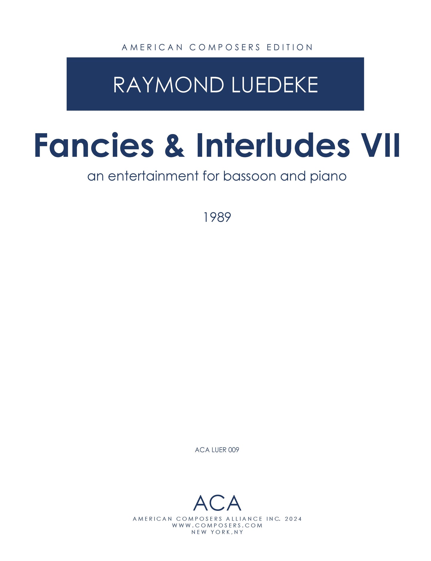 FANCIES & INTERLUDES 7