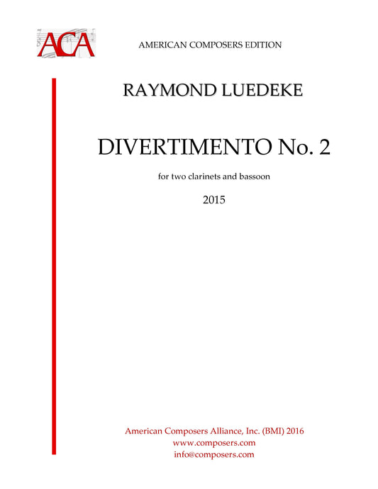 Divertimento No. 2 for 2 clarinets and bassoon