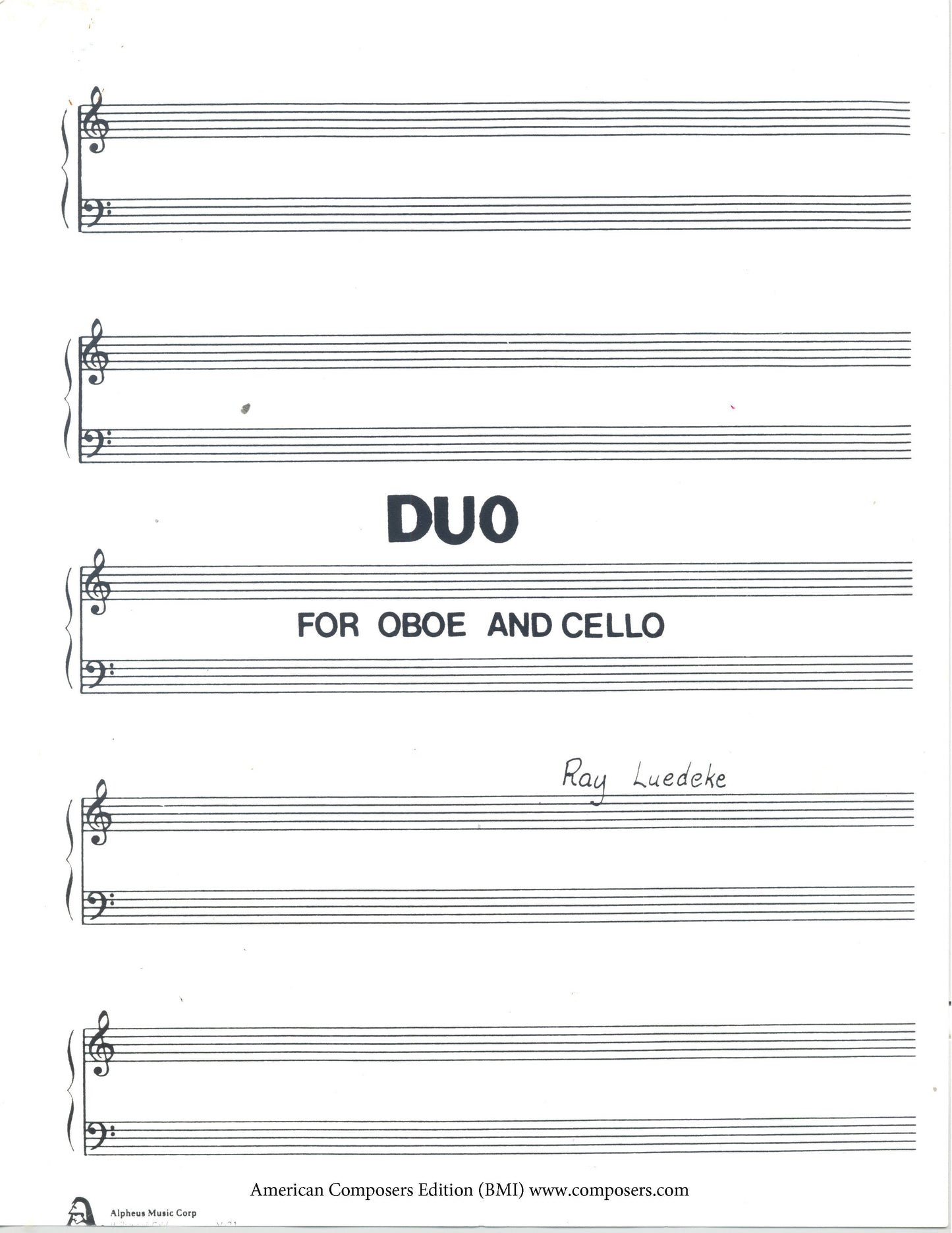 DUO FOR OBOE AND CELLO