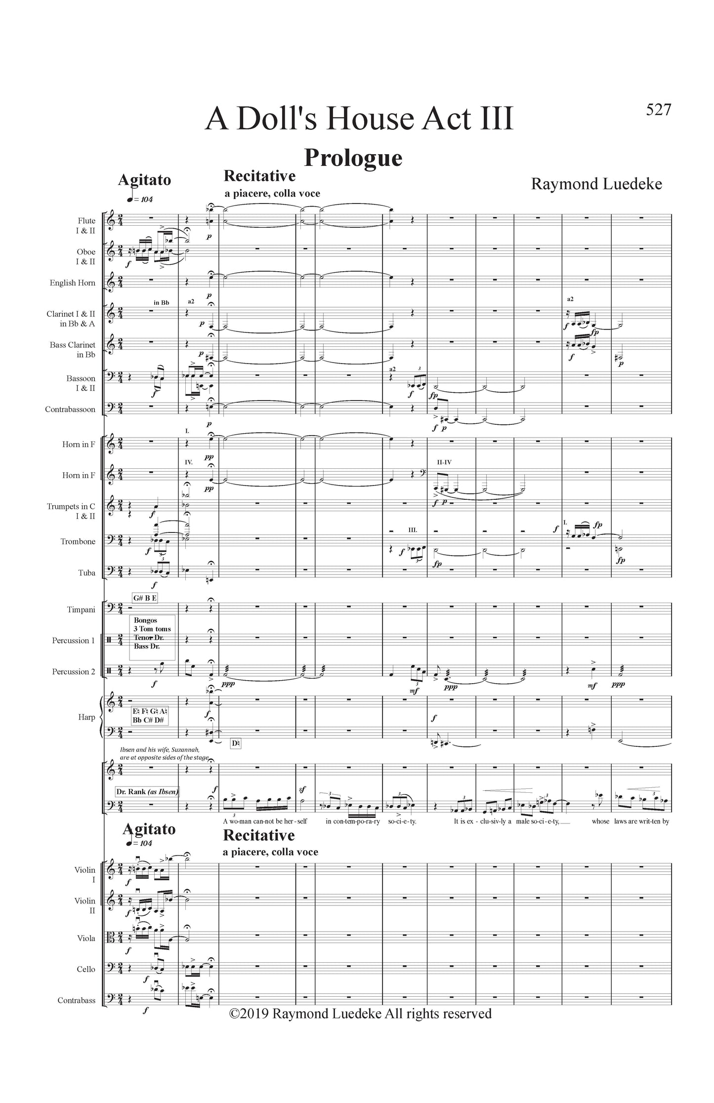 Doll's House - Orchestra full score Act 3