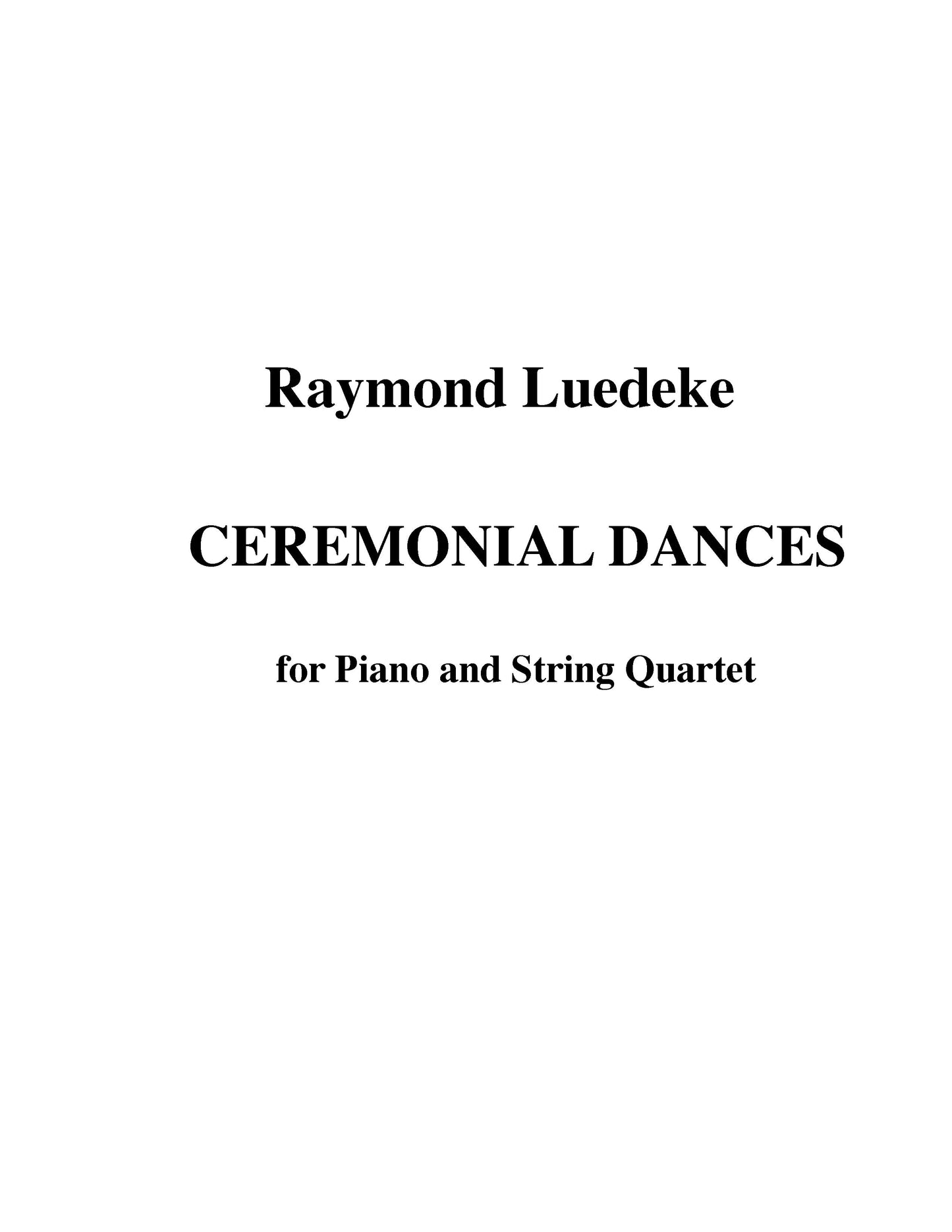 CEREMONIAL DANCES