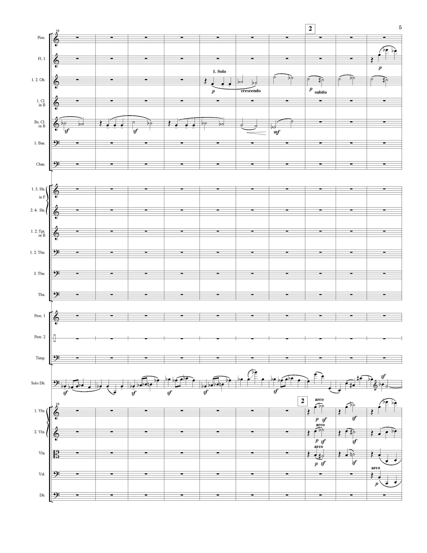 CONCERTO FOR DOUBLE BASS AND ORCHESTRA