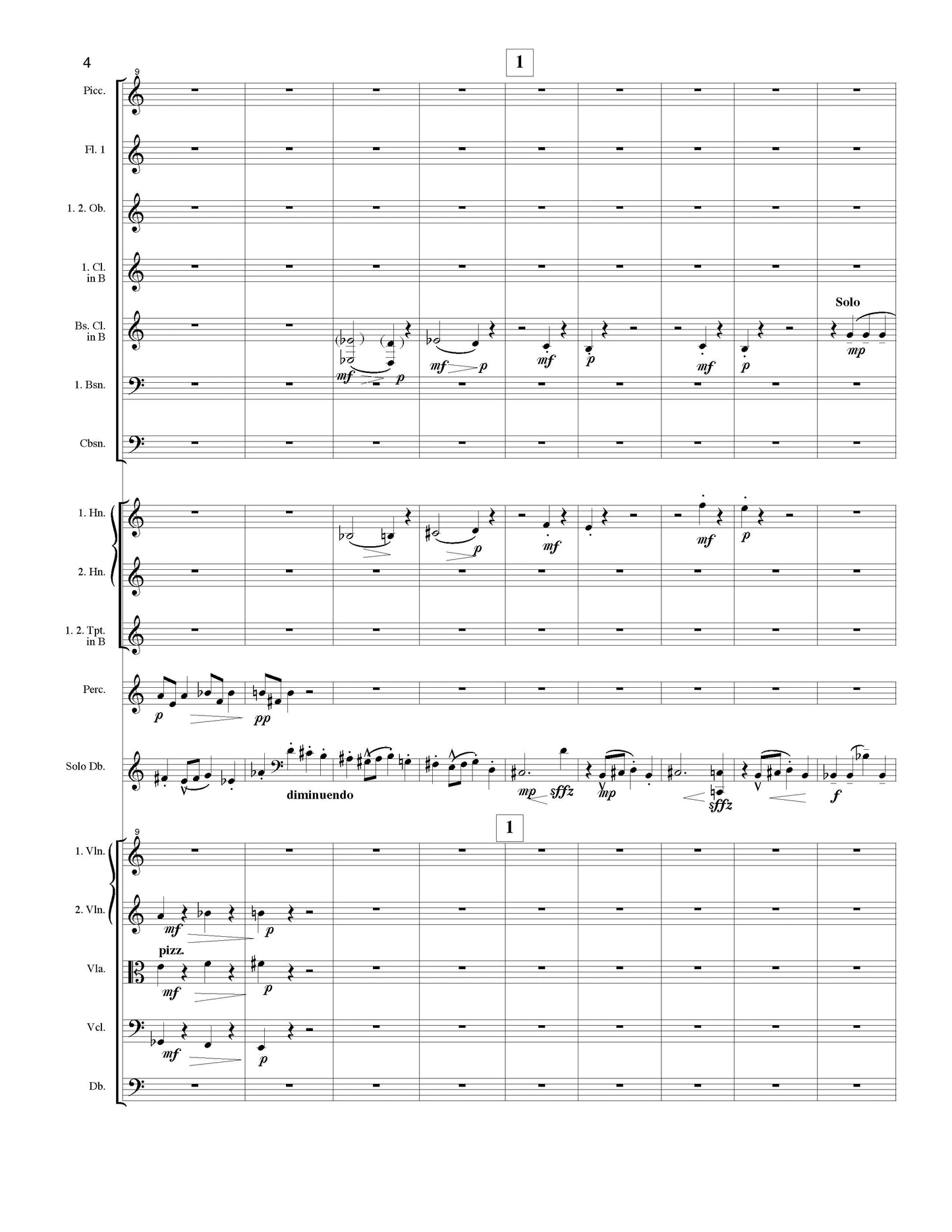 CONCERTO FOR DOUBLE BASS AND SMALL ORCHESTRA